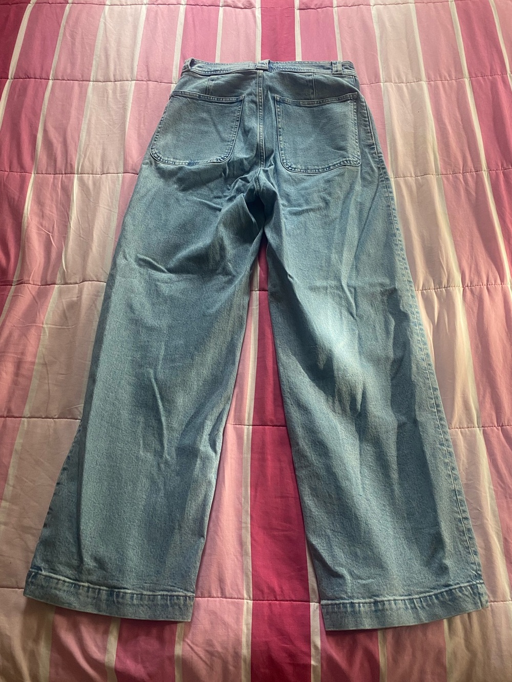 Madewell The Perfect Vintage Pintuck High Waist Wide Leg Jeans - Picture 6 of 9